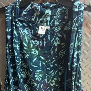 Chico's Blue and Green Women's Vest